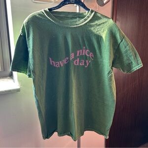 Graphic oversize tee